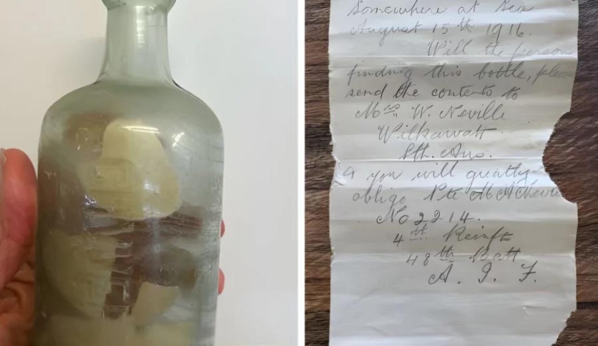 মাকে লেখা  চিঠি বোতলে ভরে ভাসিয়েছিলেন সাগরে, মিলল ১০৯ বছর পর