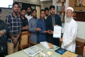 যশোর এমএম কলেজে অডিটোরিয়াম নির্মাণের দাবিতে অধ্যক্ষকে ছাত্রশিবিরের স্মারকলিপি