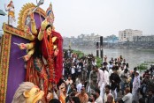 দুর্গোৎসব শেষ, মর্ত্যলোক ছেড়ে গেলেন দেবী