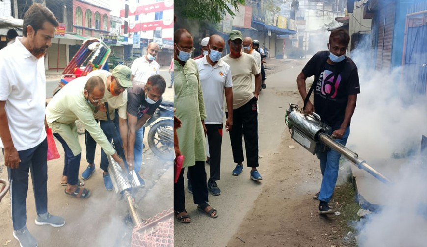 যশোর পৌরসভার ৩ নম্বর ওয়ার্ডে জামায়াতের মশক নিধন অভিযান