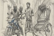 রিকশাচালকের  টাকা ও মোবাইল  ছিনতাই