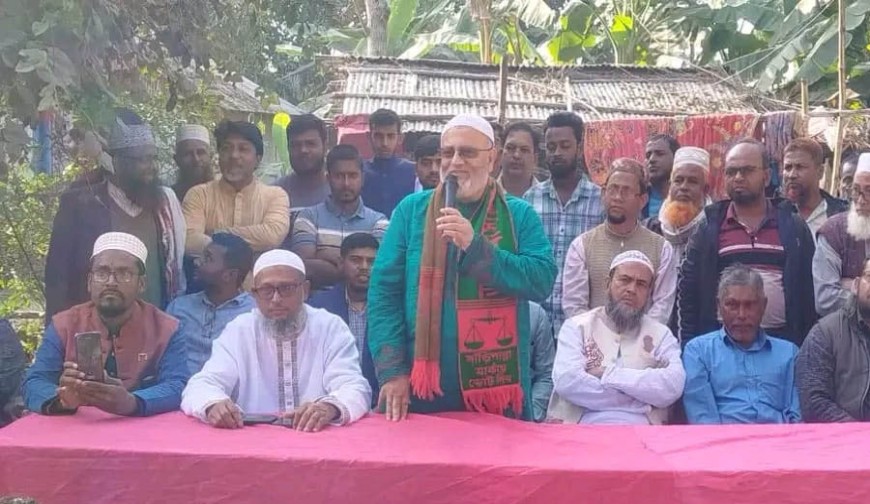 চৌগাছার সুখপুকুরিয়ায় ‘দাঁড়িপাল্লা’ প্রতীকে ভোট চাইলেন ডা. মোসলেহ উদ্দিন ফরিদ