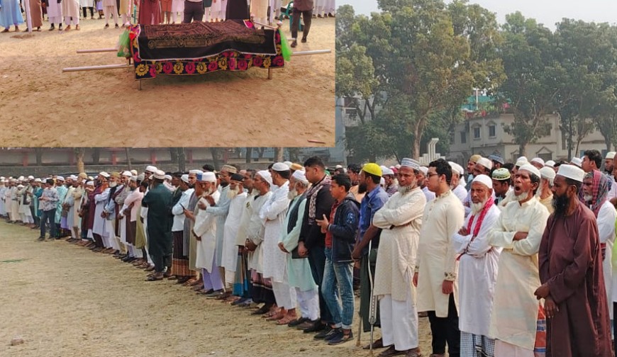 চৌগাছায় উপজেলা জামায়াত আমিরের মায়ের জানাজা সম্পন্ন: রাজনৈতিক নেতাদের উপস্থিতি