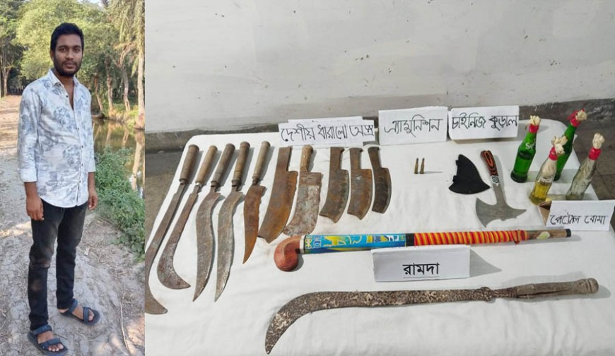 অভয়নগরে বহিস্কৃত বিএনপি নেতার বাড়িতে মারণাস্ত্রের ভান্ডার