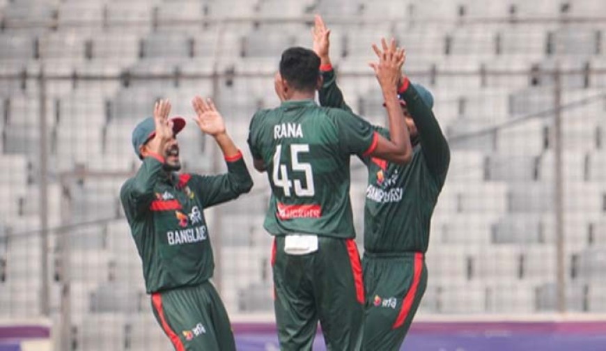 নাহিদের সাইক্লোন বোলিংয়ে পাকিস্তান ১১৪ অলআউট