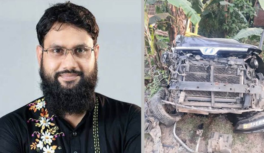 ট্রাকের ধাক্কায় দুমড়ে-মুচড়ে গেছে এমপি আতিক মুজাহিদের গাড়ি