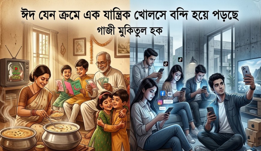 ঈদ যেন ক্রমে এক যান্ত্রিক খোলসে বন্দি হয়ে পড়ছে