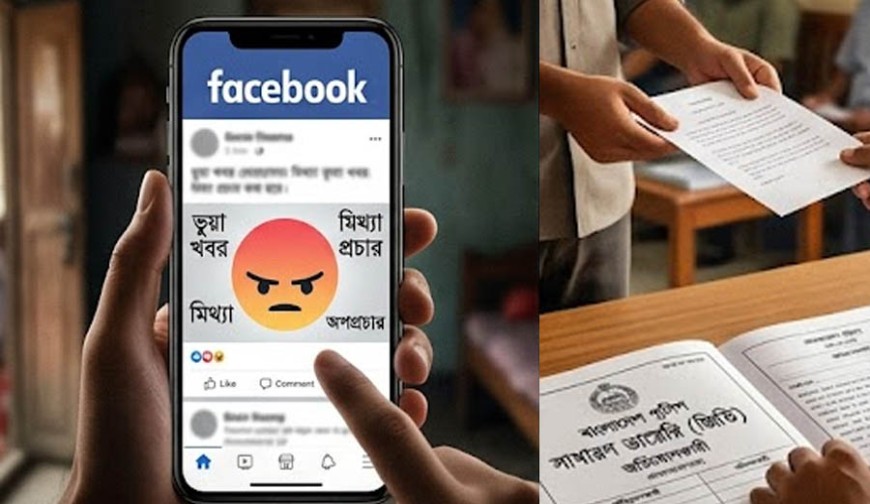 ফেসবুকে অপপ্রচার, ঝিনাইদহ ডিসির জিডি