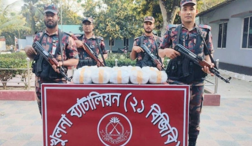 শার্শা সীমান্তে বিজিবির অভিযানে ৩০ কেজি ভারতীয় গাঁজা উদ্ধার