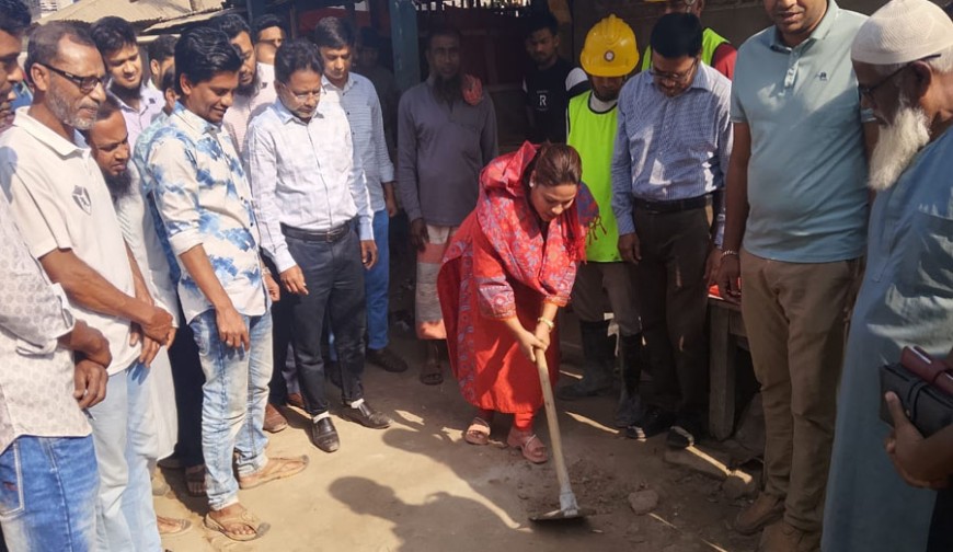 ঝিকরগাছায় ৮ কোটি টাকার সড়ক ও ড্রেন উন্নয়নকাজের উদ্বোধন