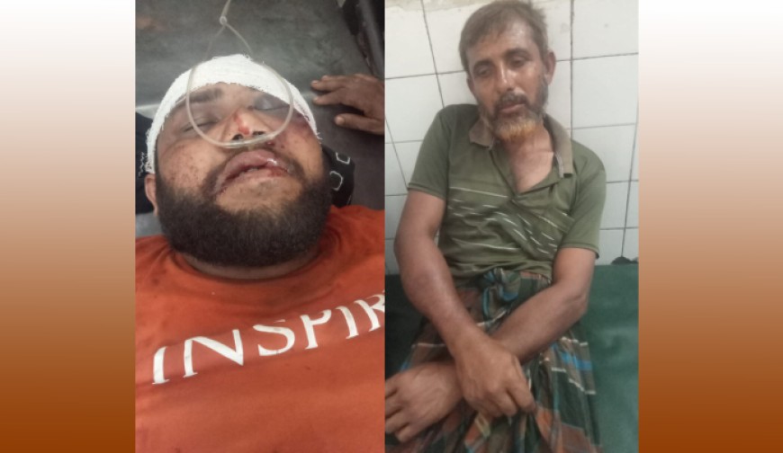 ঝিকরগাছায় প্রতিপক্ষের হামলায় বাবা-ছেলে গুরুতর জখম