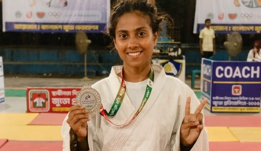 জাতীয় জুডো প্রতিযোগিতায় যশোরের ইলার রৌপ্য, রিনার তাম্র জয়