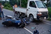 পিকআপের ধাক্কায় মোটরসাইকেল চালক নিহত, আহত ১