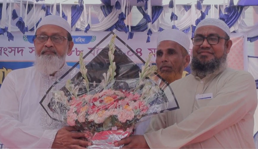 বাঘারপাড়া মাদ্রাসায় সংবর্ধিত হলেন অধ্যাপক গোলাম রসুল এমপি