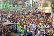 গণভোটের রায় বাস্তবায়নের দাবিতে যশোরে ১১ দলীয় ঐক্যের গণমিছিল