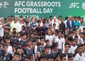 ক্ষুদে ফুটবলারদের কলতানে মুখরিত যশোর,  এএফসি গ্রাসরুট ডে ঘিরে আনন্দ হিল্লোল