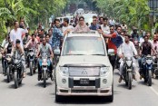 সংরক্ষিত আসনে এমপি’র শপথ শেষে নিজ এলাকায় সাবিরা মুন্নি