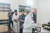 নাভারণ আনসার ব্যাটালিয়ন ক্যাম্প পরিদর্শনে এমপি আজীজুর রহমান