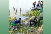খানজাহান আলীর মাজারে দিঘির কুমির সরিয়ে নেওয়া হচ্ছে