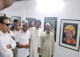 এস এম  সুলতানের ১০৩তম জন্মবার্ষিকীতে চিত্র প্রদর্শনী, শিল্পীদের পাশে থাকার আশ্বাস প্রতিমন্ত্রীর