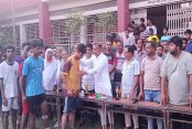 লেবুতলা এনায়েতপুরে দিনব্যাপী জমজমাট ফুটবল