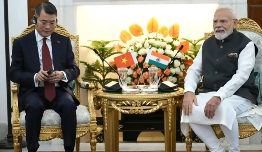 ব্রিকস সম্মেলনের ফাঁকে মোদি ও ভিয়েতনামের প্রধানমন্ত্রীর মধ্যে বিশেষ বৈঠক
