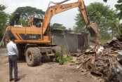 দড়াটানা, ভৈরব নদের পাড় ও গরীব শাহ এলাকায় উচ্ছেদ অভিযান
